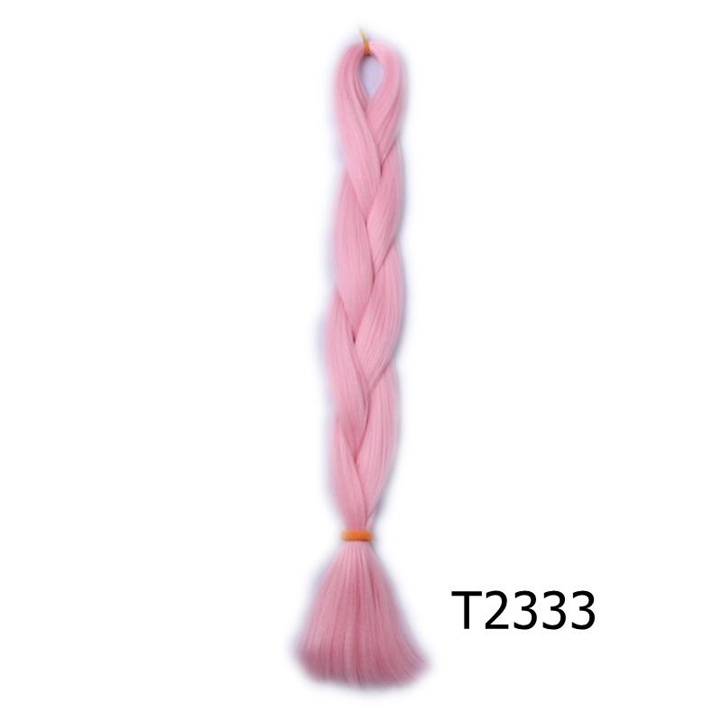 Große Menge auf Lager 24 Zoll 80g Weiche Seidige Synthetische Haarverlängerungen für Häkelzöpfe Haarherstellung Jumbo Braiding Synthetisch