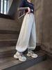 2025 New Style Fleece-Lined Sweatpants for Junior High School Girls