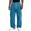 Men's Wide Leg Casual Pants with Athletic Comfort and Street, Loose Fit
