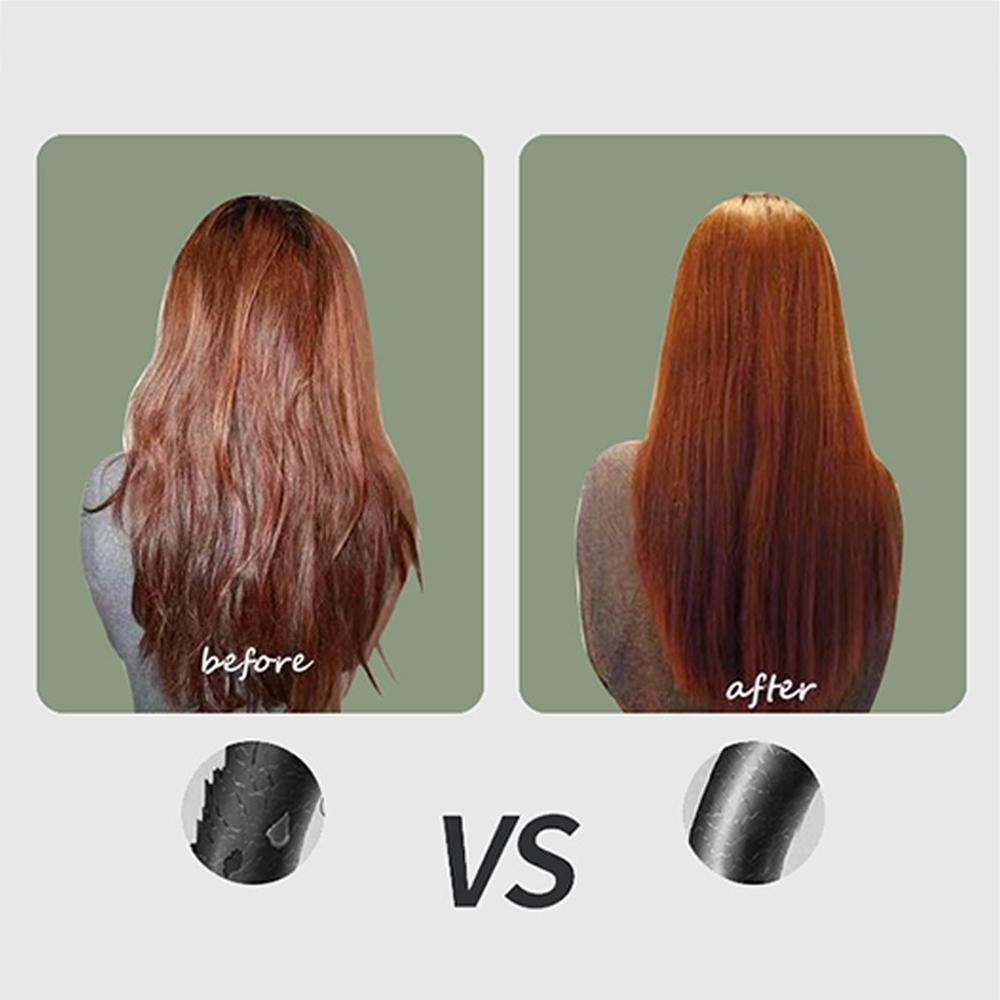 USB Rechargeable Portable Negative Ion Hair Straightener Brush for All Ages