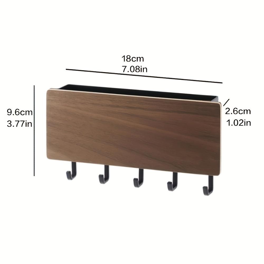 1pc Simple & Creative Storage Box, Key Wall Hook, Wooden Storage Hook, Door Back Hanging Hook, Home Decor, Household Gadget