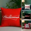B-Budweiser B-Budvar Tschechischer Kissenbezug Sofa Wohnzimmer Schlafzimmer Beidseitiger Druck Quadratisches Kissen Nickerchenkissen Kissenbezug