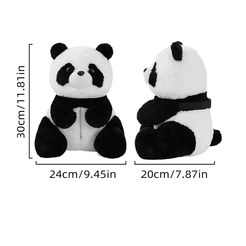 Cute Panda car tissue box creative cartoon car seat hanging paper box plush car tissue box