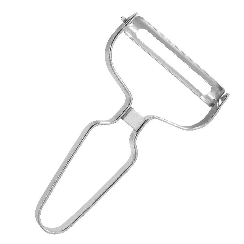 Pelapatate in Acciaio Inossidabile a Bocca Larga per Verdure e Frutta - Utensile da Cucina Multifunzionale per Tagliare Cavolo e Patate e Preparare Insalate