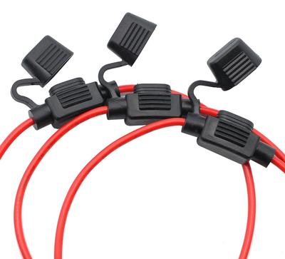 Mini J-base autozekeringhouder met snoer, waterdicht, set van 3