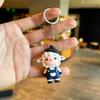 Creative New Year Lucky Sheep Soft Rubber Keychain Sheep Doll Pendant Ornament