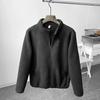 Youth Winter Solid Color Outdoor Windproof Jacket with Stand-up Collar, Soft, Casual, and Warm
