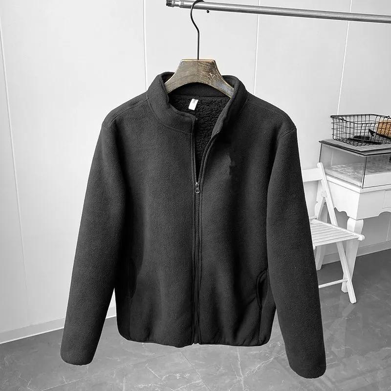 Youth Winter Solid Color Outdoor Windproof Jacket with Stand-up Collar, Soft, Casual, and Warm
