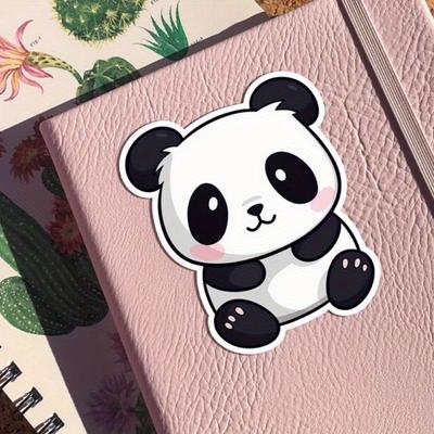 Cute Panda Bear Sticker Cartoon Style Aesthetic Animal Decal Durable for Laptop, Car,  More Perfect for Teens, Adults, Creative Decor & Gifting