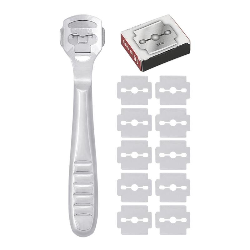 Fenrry Läderskärverktyg Kantskärare Läderavfasare DIY Trimmerverktyg Professionell Skovel Läderkniv Med 10 Blad