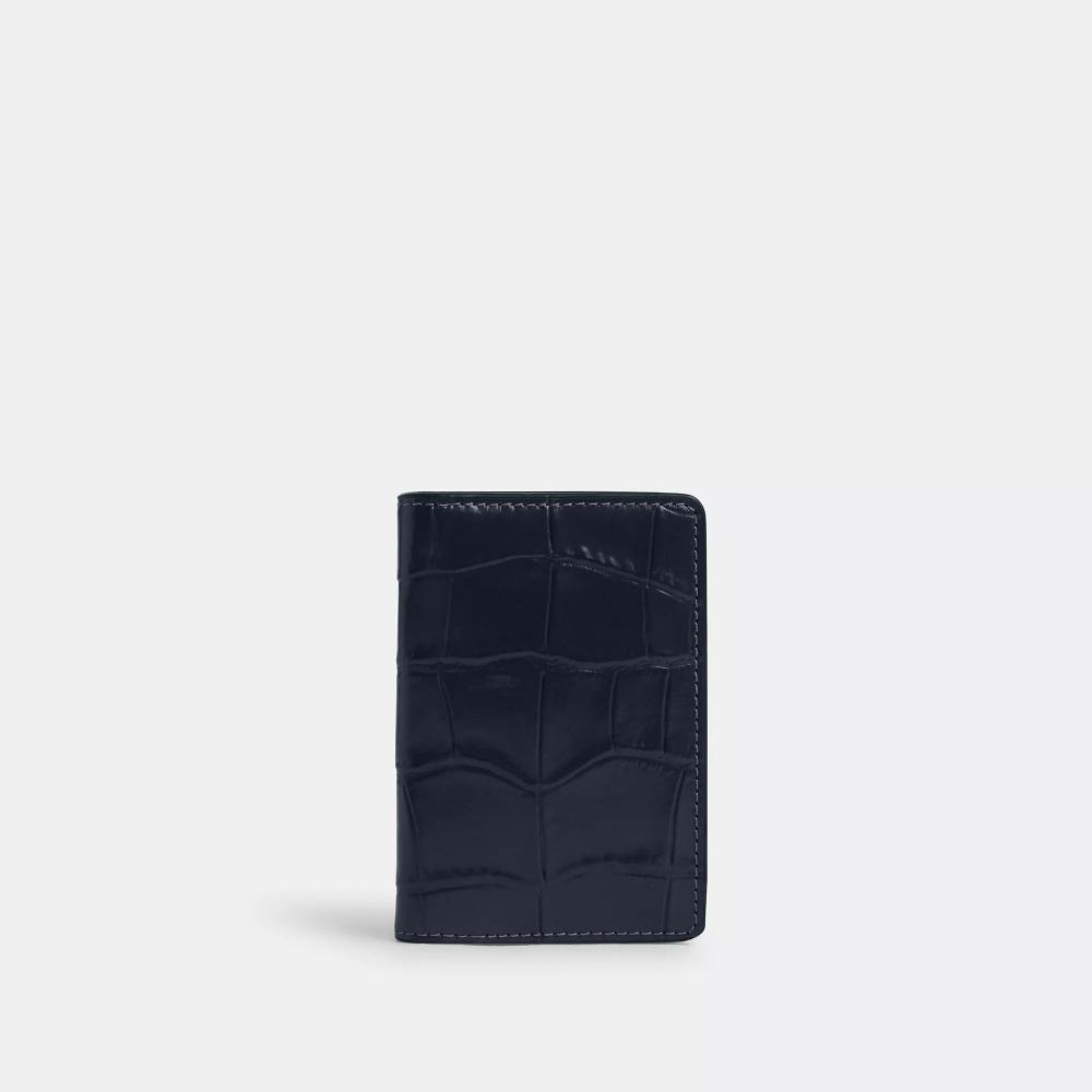 

Кошелек Coach Id из бронзы темно-синего цвета