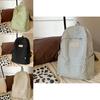 Casual Girl Nylon Backpack With Breathable Straps For Travel And School Use