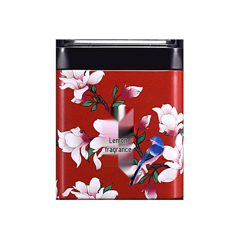 Square Tinplate Tea Can for Longjing Green Tea - Empty Packaging