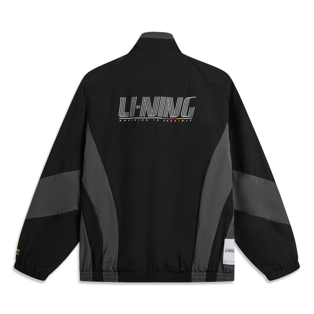 Li Ning DNA Series Winter Sports Inspired Limited American Retro Color Block Casual Fashion Versatile Logo Quick Dry Cool Zipper Windbreaker AFDWE01-1