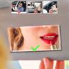 Car Visor HD Vanity Portable Seat Back Stainless Steel Universal Car Interior Vanity Mirror Mirror, Self-Adhesive Mirror,
