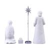 Festive Christmas Decor  Home Ornament Hand-Painted Religious Nativity Scene Statue for Christmas Showcase