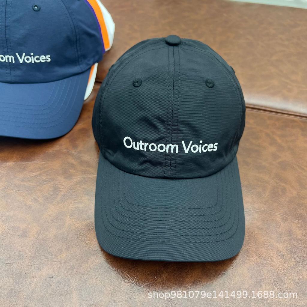 New dopamine American quick-drying light and thin embroidery face small baseball cap women's outdoor letter shading cap men