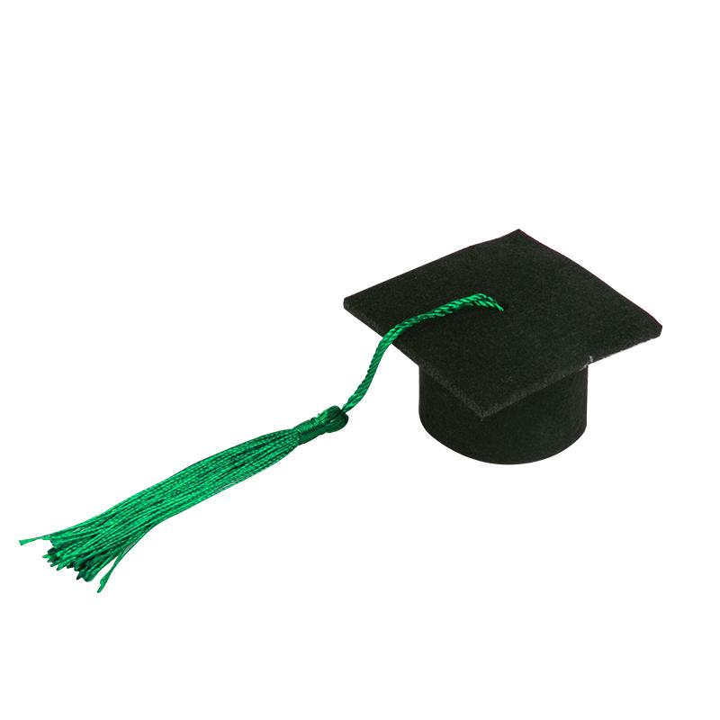

5pcs Class of 2025 Mini Bachelor Cap Bottle Cover Black Grad Cap Graduation 2025 Party Decorations Wine Toppers Caps with Tassel