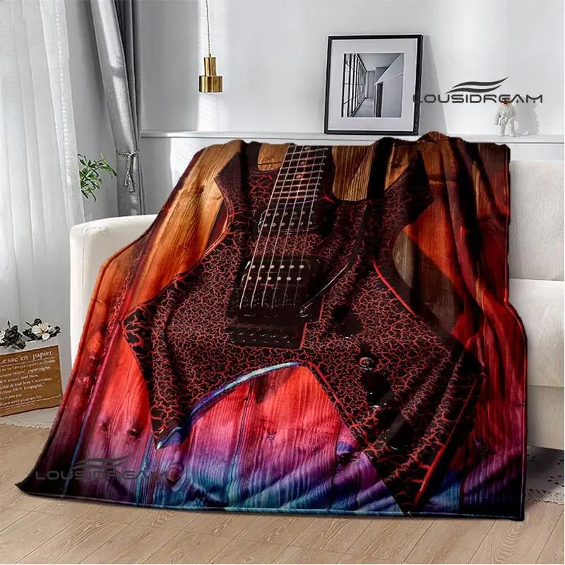 B.C.rich Guitar Logo Printed Blanket Flange Blanket Soft and Comfortable Blanket Warm Blanket Blankets for Beds Birthday Gift