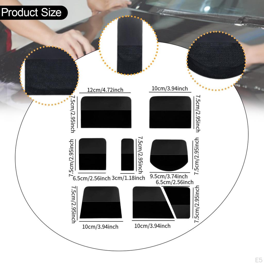 8 PPF TPU Squeegees for Car Film, Practical Vinyl Window Tinting Tools Protection And Paper