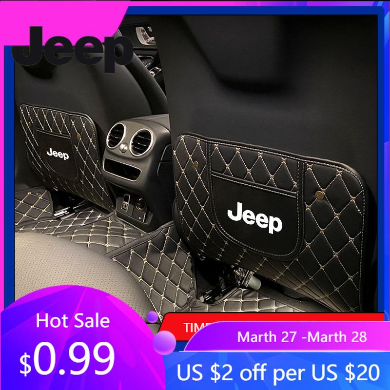 Pentru Jeep 2 Bucăți Covoraș Interior Auto Anti-Lovire Protector Spătar Scaun Auto Pentru Jeep Grand Cherokee Wrangler JK Gladiator Compass R