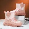Girls' 2025 Winter Velvet-Lined High-Top Snow Boots for Kids