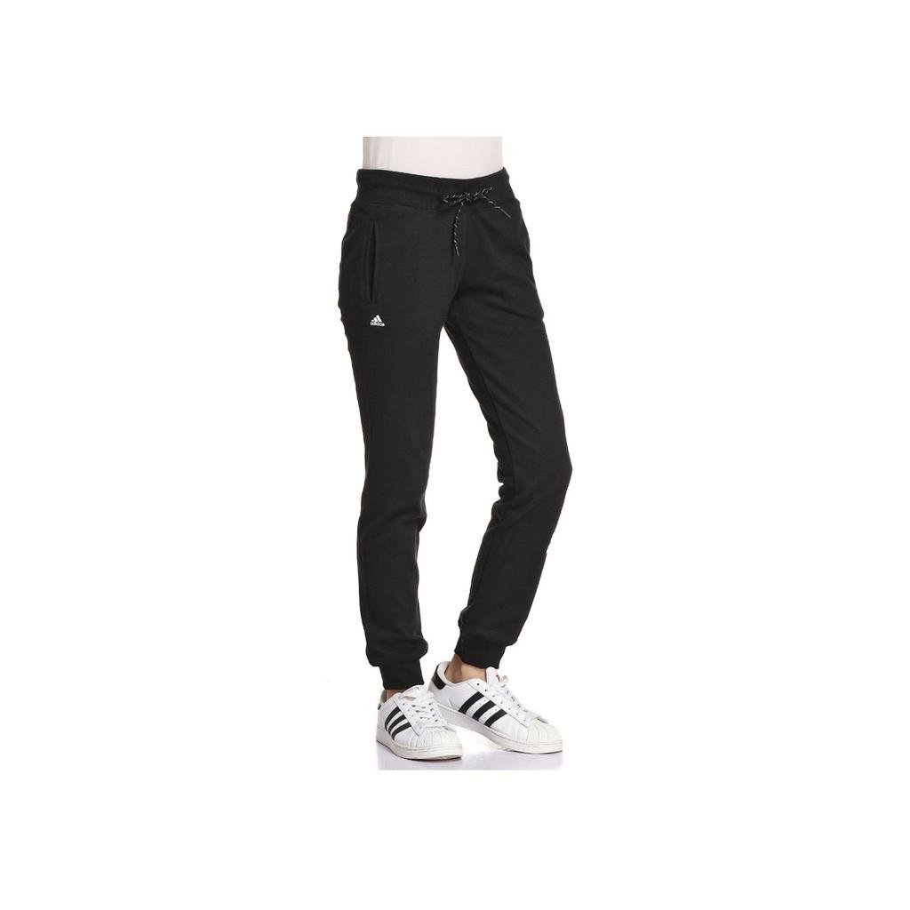 adidas Vintage Logo Bedruckte Strick-Sporthose Damen Hose Schwarz AJ4592