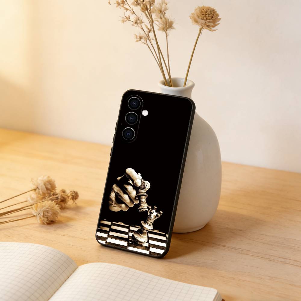 

Competitive Chess Game Phone Case For Samsung Galaxy A73,A72,A71,A70,A53,A52,A51,Soft Silicone Black Cover Samsung a11