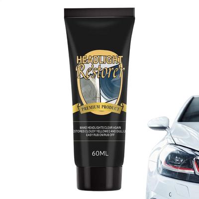 Headlight Lens Restorer 60ml Car Headlight Cleaner Restoration Repair Polish Head Light Cleaner For Cars Headlight Polish Cream