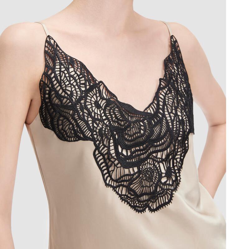 ELLASSAY Women's Tri-acetate Satin Lace Camisole