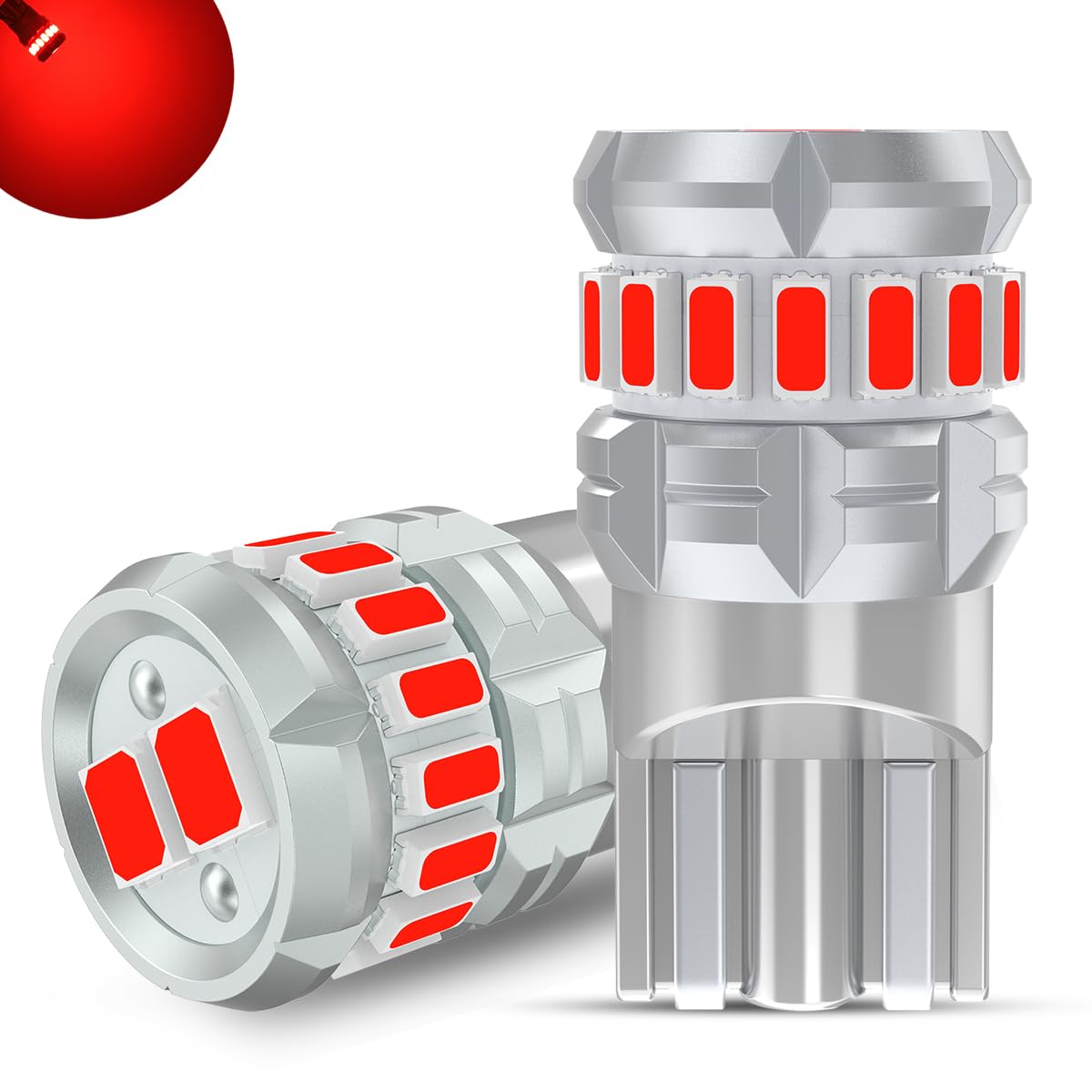 

Goshimi T10 LED for 12 V - 24 V Cars, Red, Explosive Light, Built-in красный