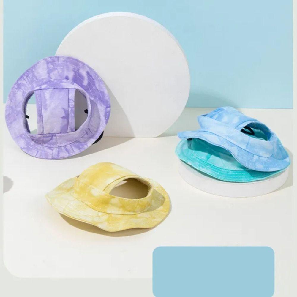 S/M/L Cat Sun Hat Cotton Pet Caps Cute Cat Bucket Hat  Travel