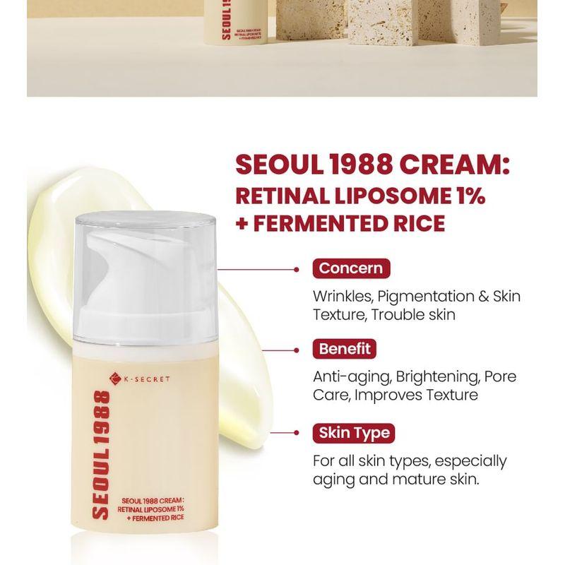 KSECRET SEOUL 1988 Cream : Retinal Liposome 1% + Fermented Rice