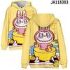 2025 New LABUBU Printed Children's Hoodie Cute Cartoon Style Girls' Hoodie Sportswear Casual Comfortable Style Top