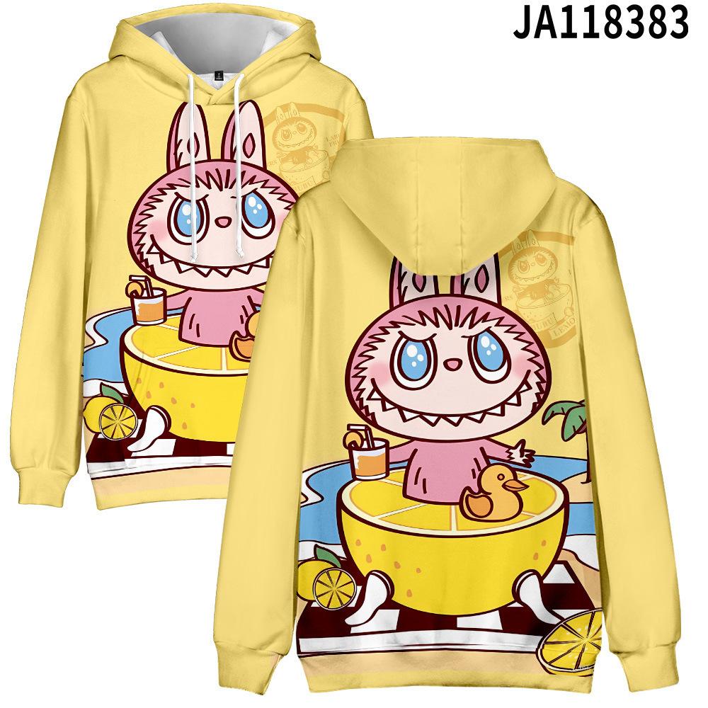 2025 New LABUBU Printed Children's Hoodie Cute Cartoon Style Girls' Hoodie Sportswear Casual Comfortable Style Top