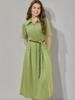 Plus Size Dress Metal Ring Detachable Belt Slimming Waist Chain Elegant Office Workwear Casual Chic