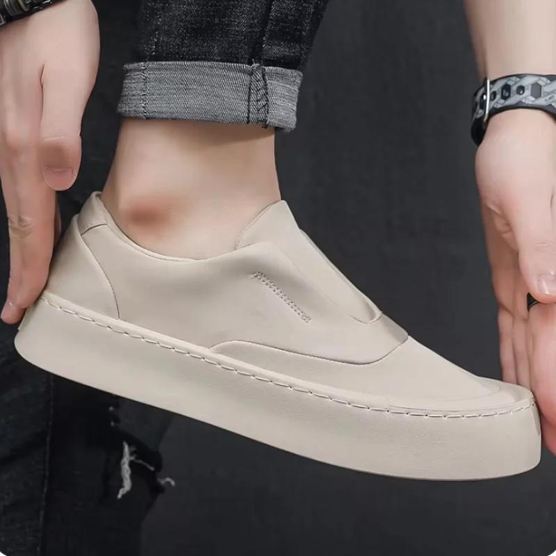 Mens Slip-on Casual Shoes Fashion Platform Shoes Comfortable Outdoor Walking Shoes High Quality Men Sneakers  De Hombr