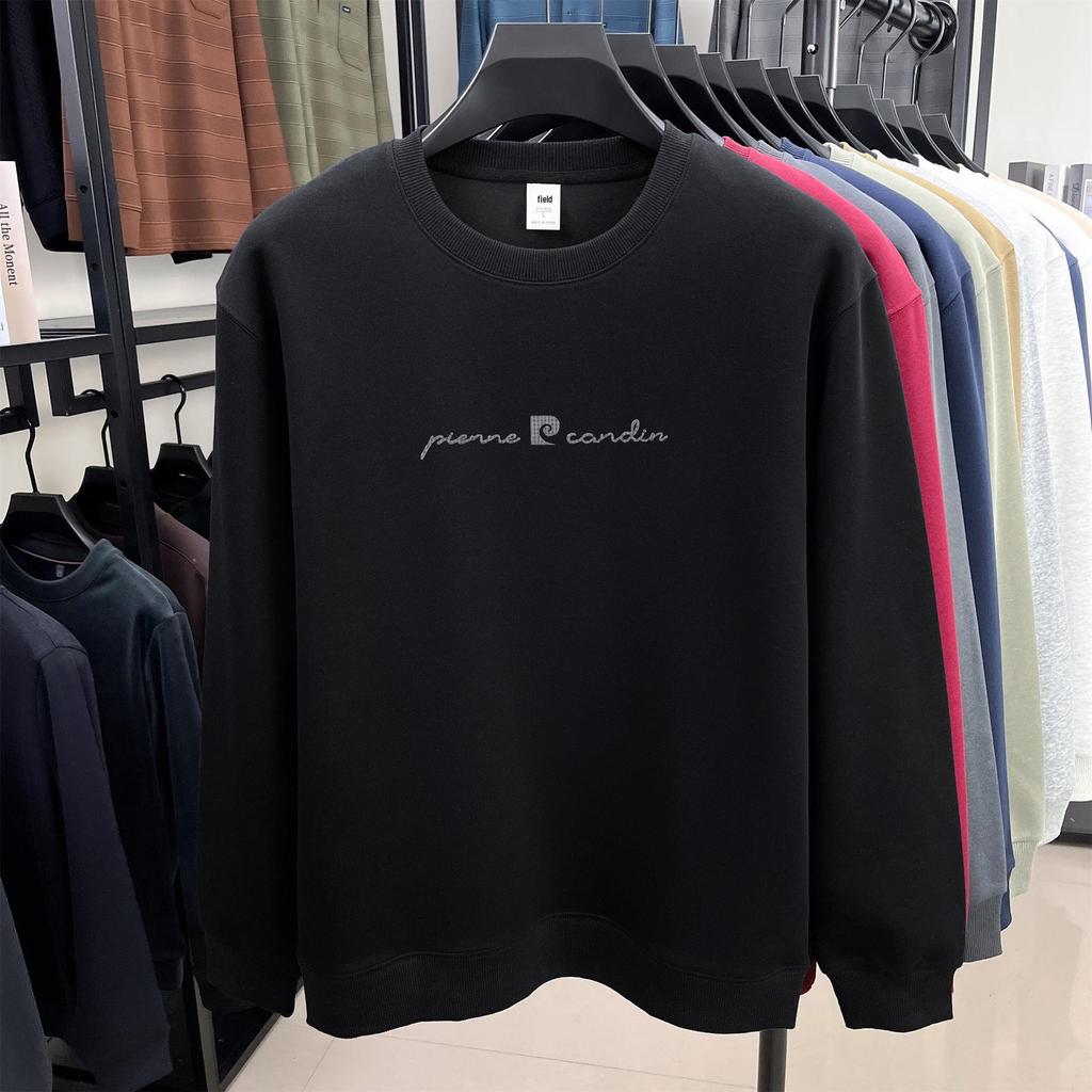 Men's 2025 Winter Plus Velvet Thickened Round Neck Long Sleeve T-shirt Base Layer