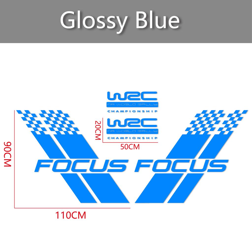 Samochodowe Naklejki na Obie Strony Nadwozia Stylowy Sportowy Styl Wyścigowy Auto Naklejka z Folii Winylowej Pasuje Do Ford Focus 2 3 MK2 MK3 Akcesoria Samochodowe