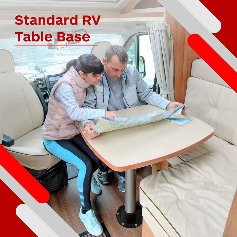 RV Table Mount Frame RV Table Base With Screws High Strength Floor Mounting Base Campervan Accessories For RV Yacht Tables