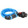 Bicycle Password Lock 5Digit Code Combination Lock Bike Security Antitheft Ring Lock(Blue )