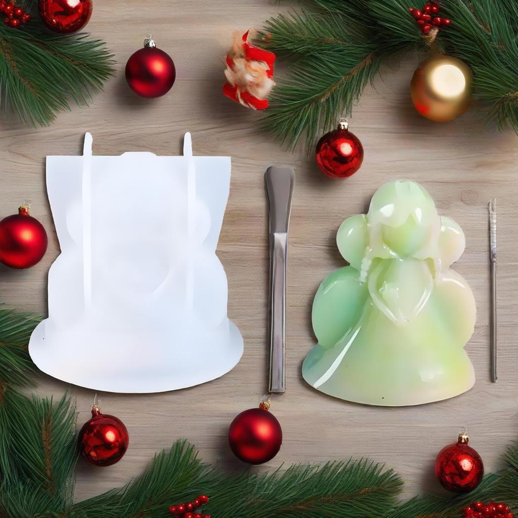 3D Angel Silicone Candle Molds Silicone Molds For Cake Decorating Cute Angel Girl Shape DIY Scented Candle Pendant Decoration