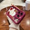 N105 Christmas Happy New Year Art Soft Angel Eyes Phone Cases for iPhone 16 15 14 13 11 Pro Max 8 7 6s Plus 12 Mini XR XS Max SE Shockproof Cover