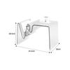 Modern Acrylic Sofa Side Table Transparent Nordic Minimalist Coffee Table with Creative Magazine Rack Small Desk for Living Room