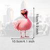 DS40#10.5x15cm  Funny Flamingo Car Stickers Vinyl Waterproof Motorcycle Stickers