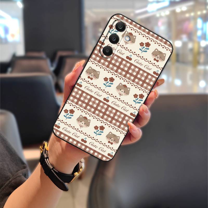 Back Cover Protective Phone Case For Samsung Galaxy A16 5G/SM-166P/E Silicone Anti-knock Durable Dirt-resistant TPU Cute