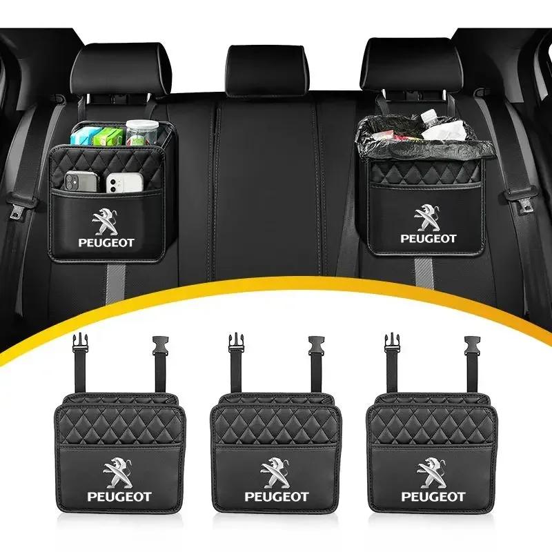 Lederen Auto Styling Organizer Auto Interieur Opbergdoos Sticker Accessoires Voor Peugeot 308 307 206 208 207 3008 508 407 2008