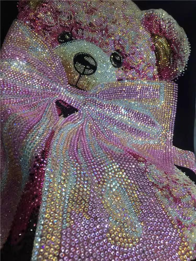 Übergröße Schwerlast Niedliches Bären-Sweatshirt: Mittellang, locker & figurbetont für Herbst/Winter