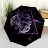 1pc Gundam Automatic Open/Close Folding Umbrella, Windproof 8 Rib Construction, Lightweight Travel Umbrella for Women/Men,a0902087