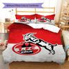 1. FC Köln Pattern Bedding Set Quilt Cover Pillowcase Home Decor Gift (1 * Duvet Cover + 2 * Pillowcase, Without Core)
